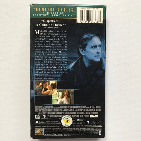 2002 Don’t Say a Word VHS Video Tape Detective Thriller - Picture 3 of 3